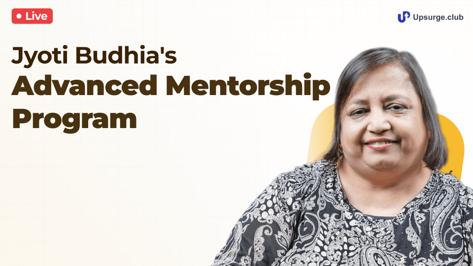 Jyoti Budhia's Advanced Mentorship Program